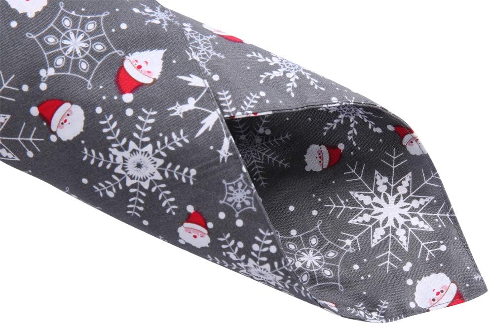 4 Pack Christmas Dog Bandana Reversible Triangle Bibs Scarf Accessories for Dogs Cats Pets Large
