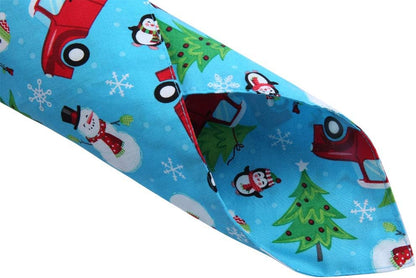 4 Pack Christmas Dog Bandana Reversible Triangle Bibs Scarf Accessories for Dogs Cats Pets Large