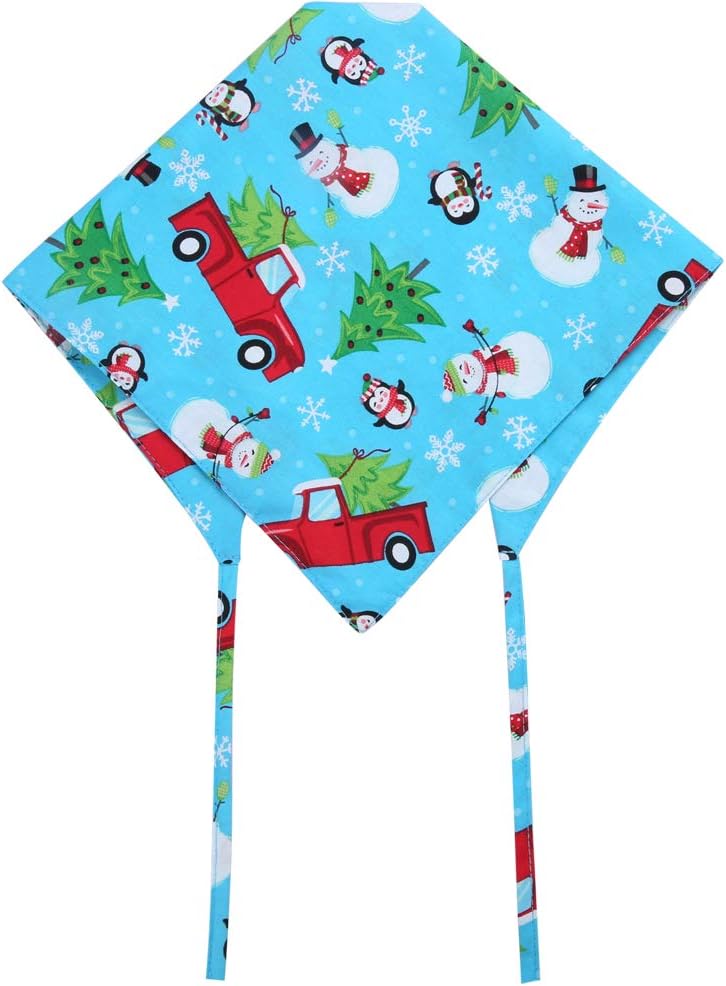 4 Pack Christmas Dog Bandana Reversible Triangle Bibs Scarf Accessories for Dogs Cats Pets Large