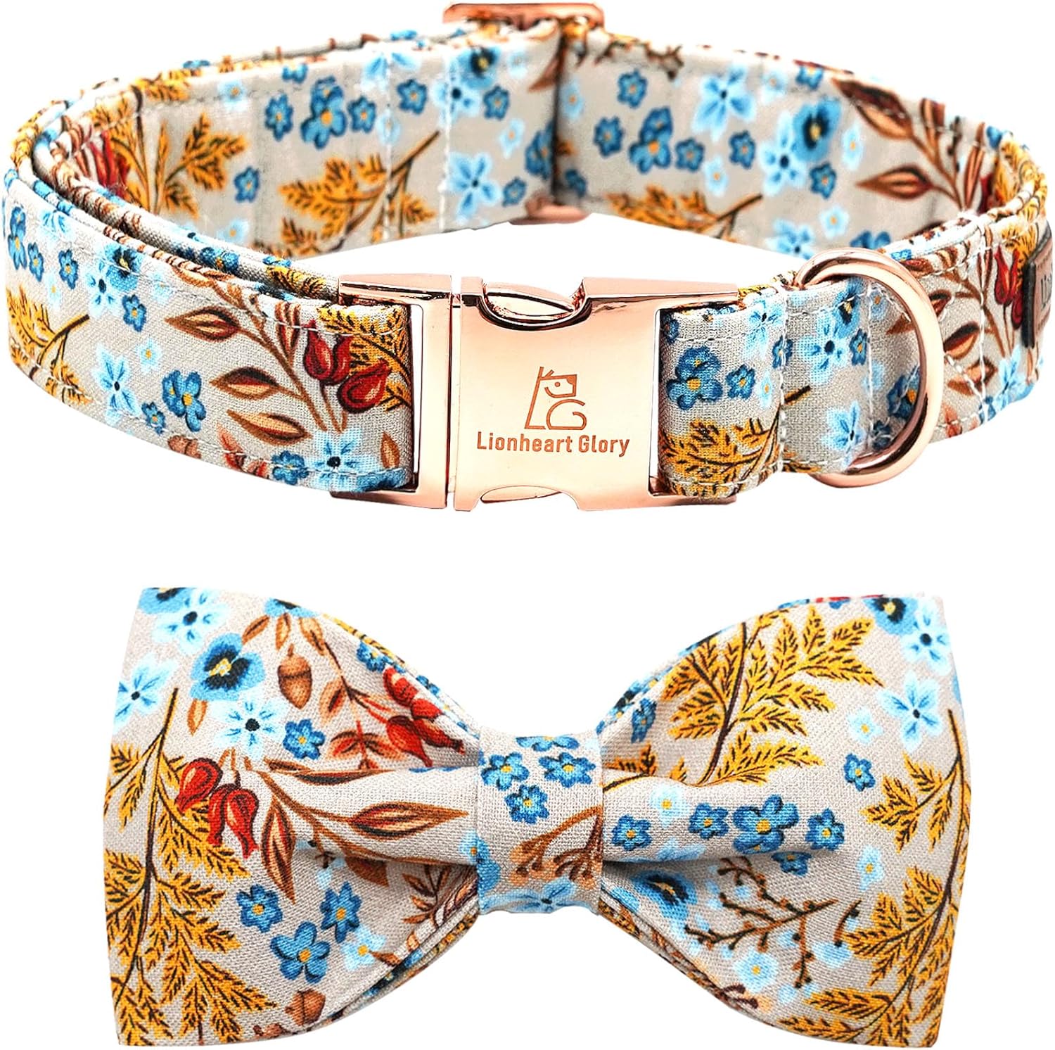 Christmas Plaid Dog Collar Adjustable Soft Dog Collar with Bowtie, Pet Gift Dog Collars Bow for Small Medium Large Dogs